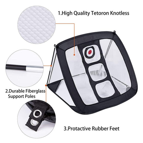 Lesmart Golf Chipping Net with 3 Targets