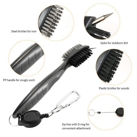 Lesmart Golf Club Brush Groove Cleaner