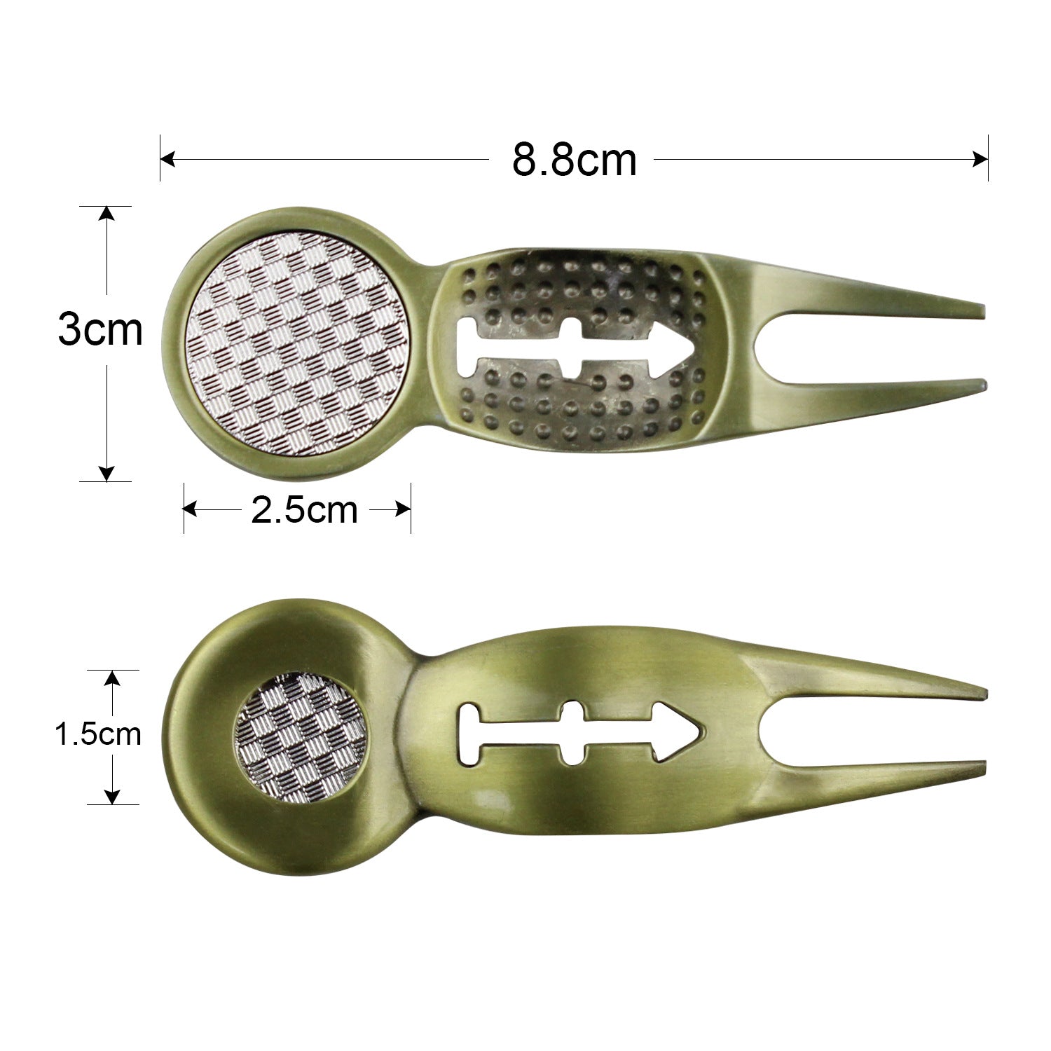 Lesmart Golf Divot Repair Tool with Removeable Ball Marker