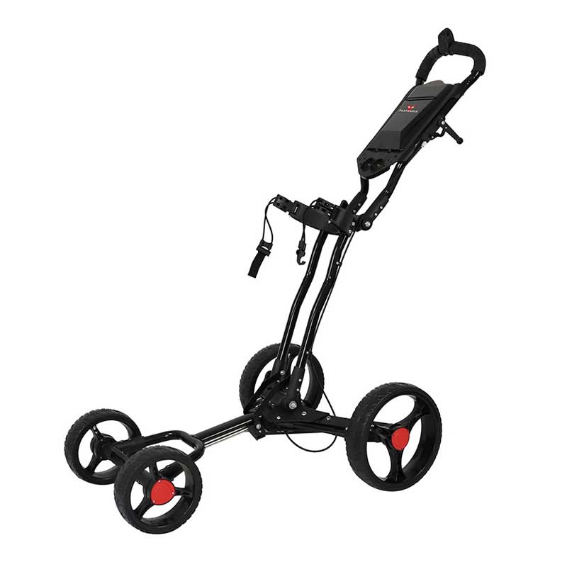Lesmart Golf Push Cart - Ultra Lightweight & 4 Wheel Design