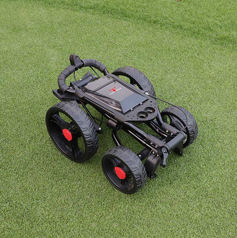 Lesmart Golf Push Cart - Ultra Lightweight & 4 Wheel Design