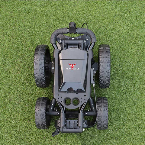 Lesmart Golf Push Cart - Ultra Lightweight & 4 Wheel Design