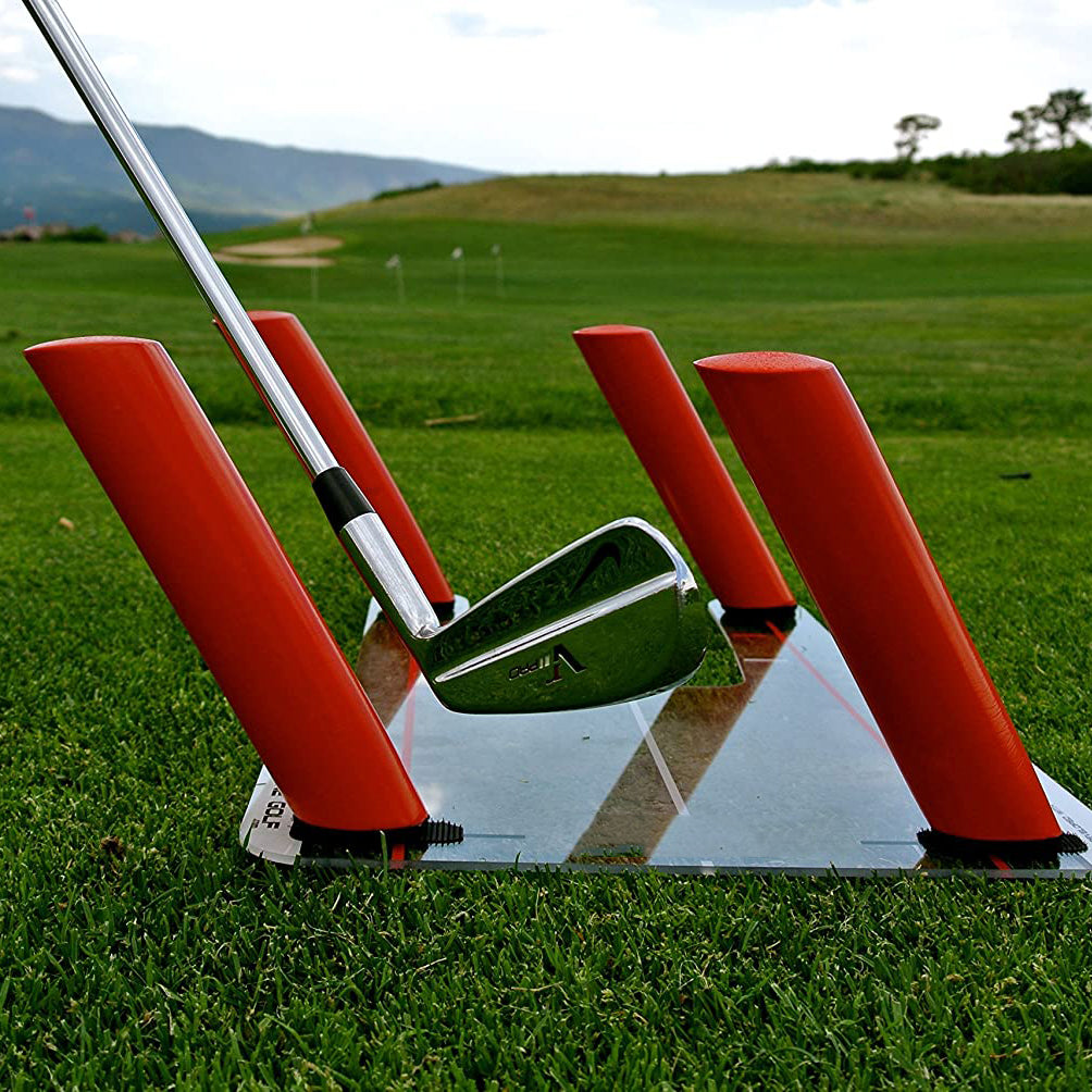Lesmart Golf Speed Trap, Unbreakable Base, Red Speed Rods