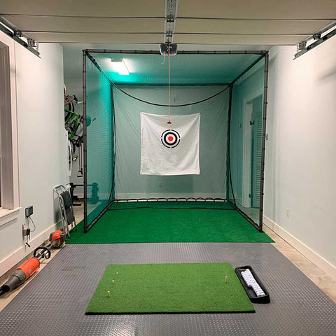 Lesmart Golf Steel Metal Golf Net Cage with Hitting Nets and Targets