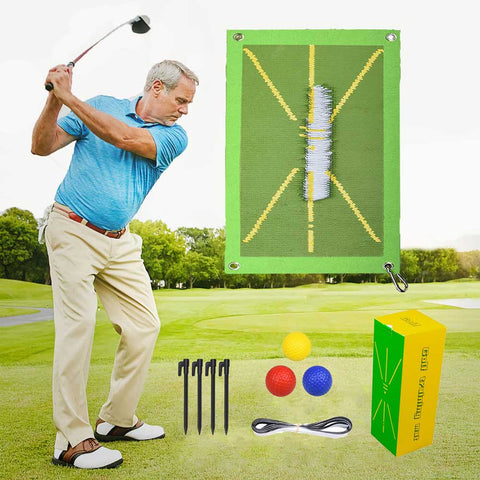 Lesmart Golf Training Mat for Swing Detection Batting