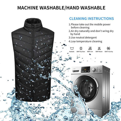 Lesmart Heated Vest for Men, USB Charging 13 Heating Panels