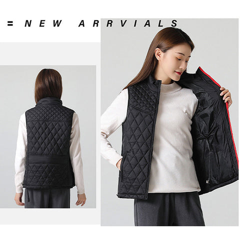 Lesmart Heated Vest for Women, USB Charging 9 Heating Panels