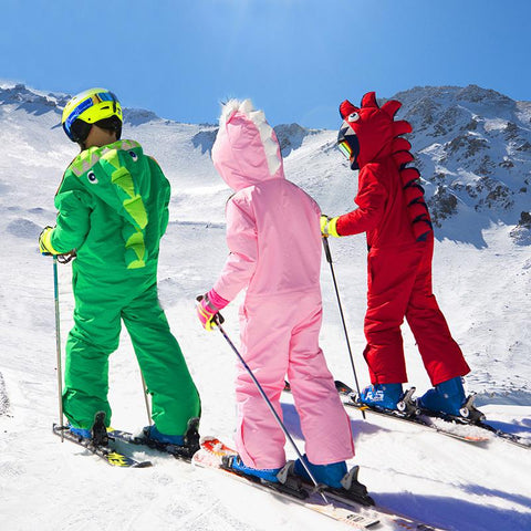 Lesmart Kids Unisex Waterproof Animal One Piece Snowsuits