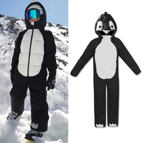 Lesmart Kids Unisex Waterproof Animal One Piece Snowsuits