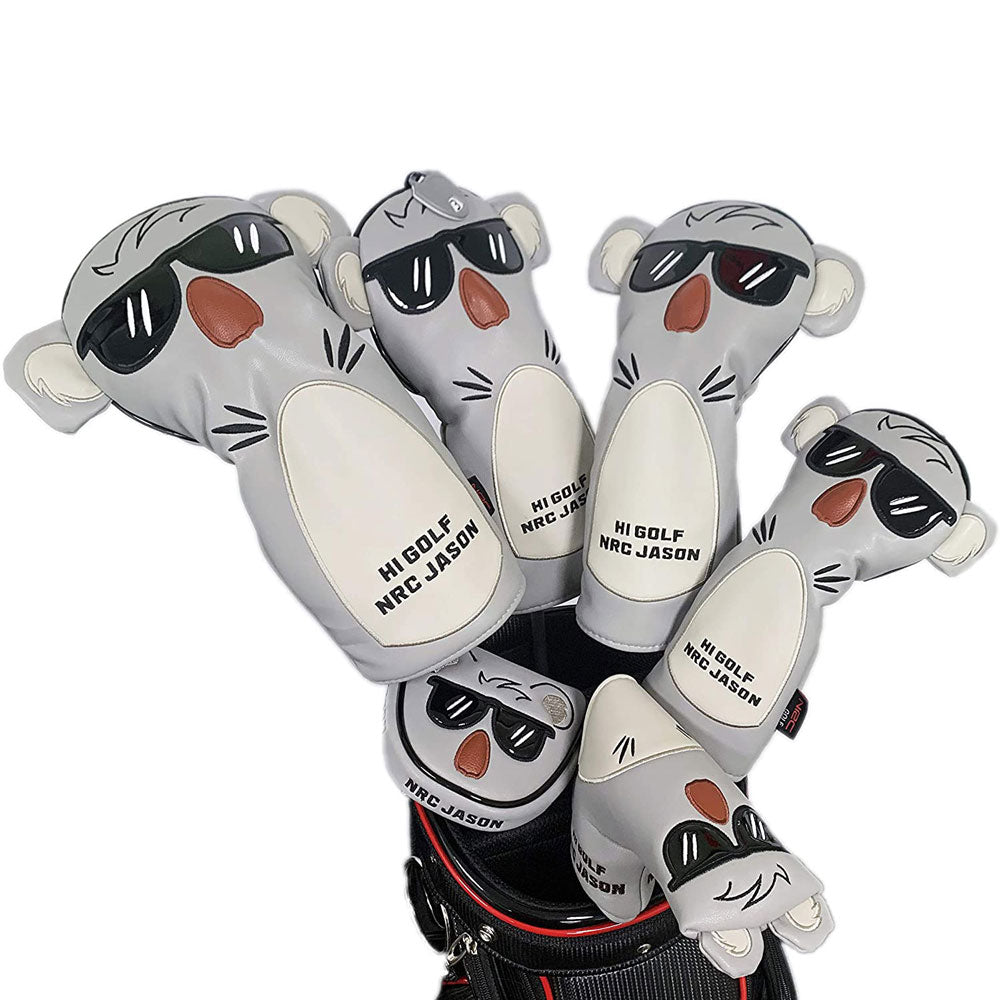 Lesmart Koala Golf Club Head Covers for Driver Fairway Woods (3 Pcs)