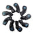Lesmart Leather Golf Iron Wedge Head Cover Set 9pcs