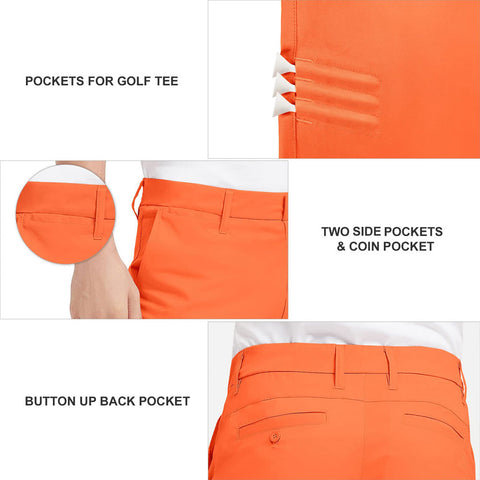 Lesmart Men's Flex Straight Fit Golf Pants