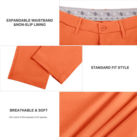 Lesmart Men's Flex Straight Fit Golf Pants