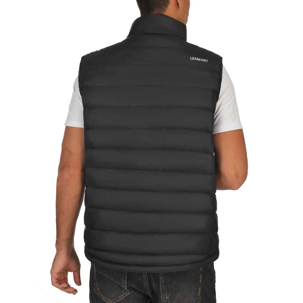 Men's Puffer Down Vest | Men's Black Puffer Vest | Lesmart Sleeveless ...