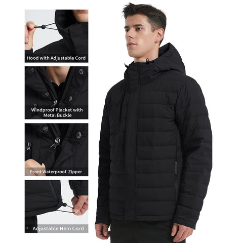 Lesmart Men's Lightweight Warm Puffer Jacket