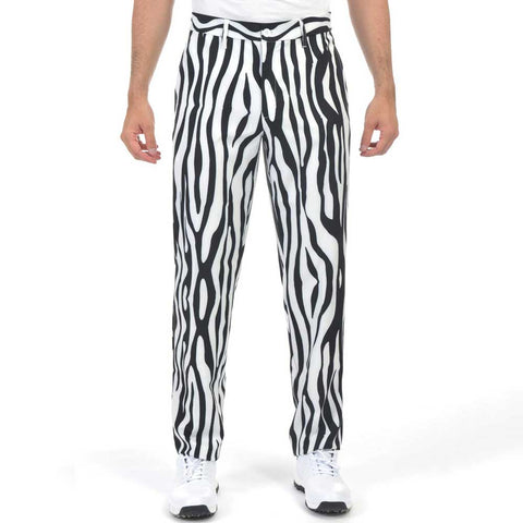 Lesmart Men's Plaid Elastic Golf Trousers
