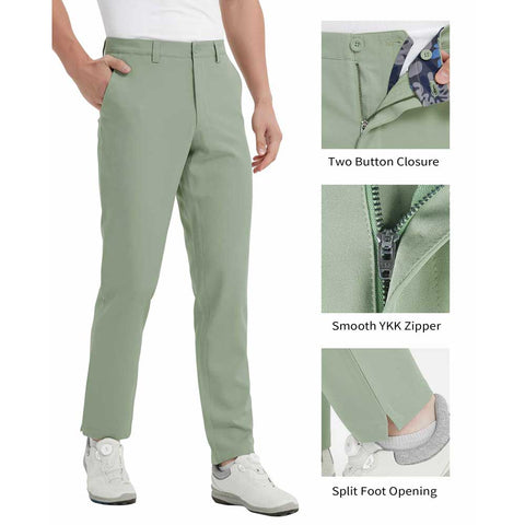 Lesmart Men's Stretch Tech Performance Golf Pants