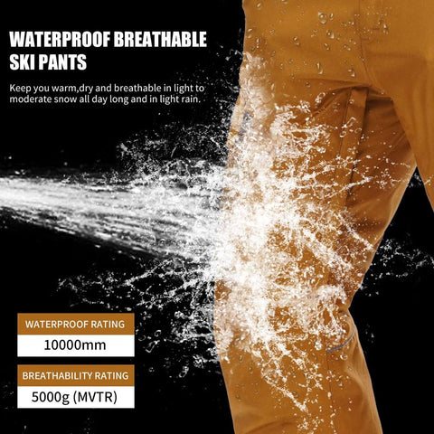 Lesmart Men’s Waterproof Winter Ski Pants