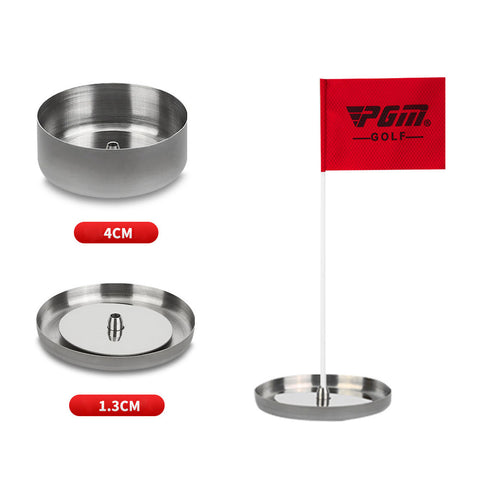 Lesmart Mini Golf Flag and Cups for Putting Green Mat