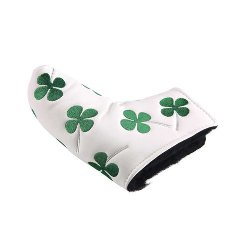 Lesmart PU Leather Lucky Clover Golf Putter Head Covers