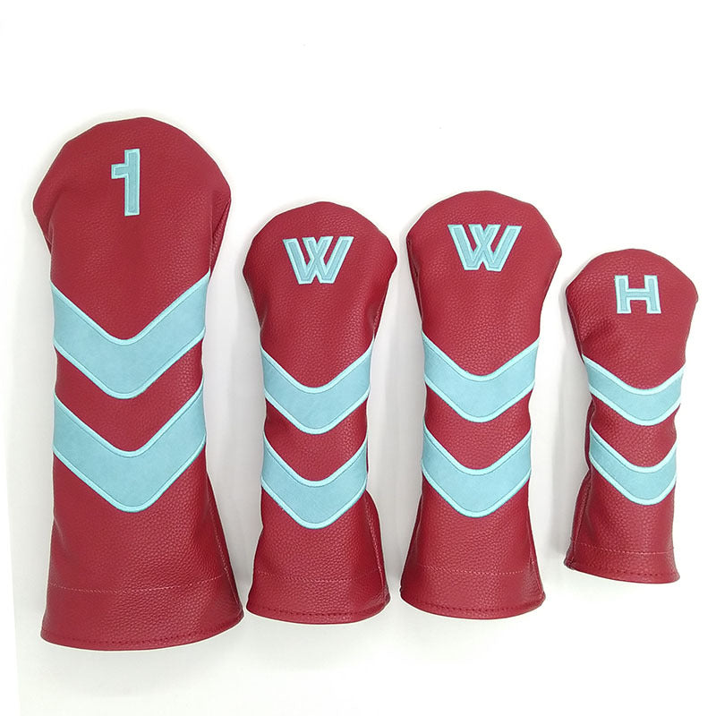 Lesmart PU Leather Vintage Design Golf Head Covers