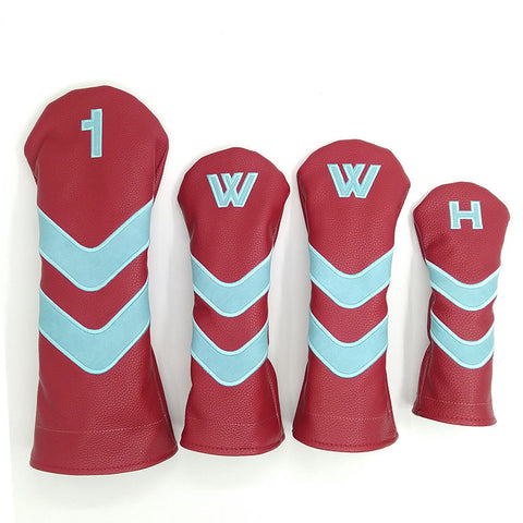 Lesmart PU Leather Vintage Design Golf Head Covers