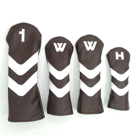 Lesmart PU Leather Vintage Design Golf Head Covers