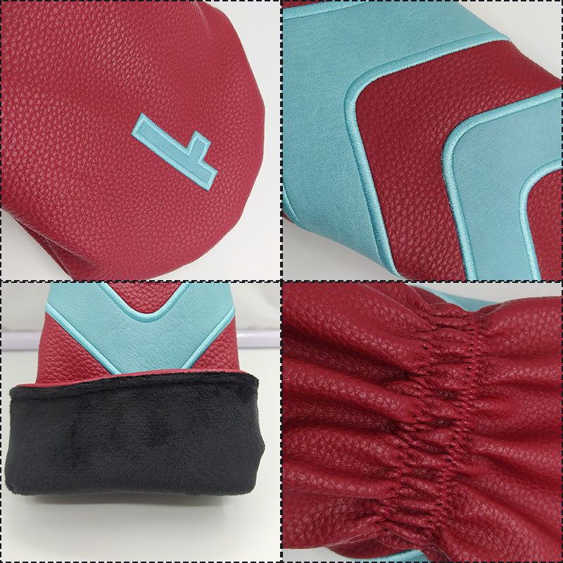 Lesmart PU Leather Vintage Design Golf Head Covers
