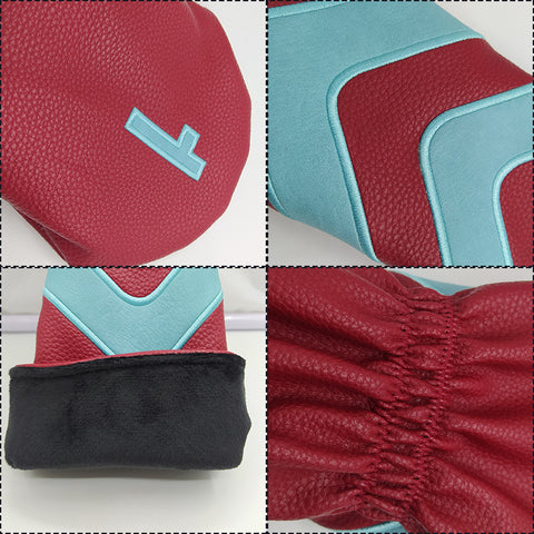 Lesmart PU Leather Vintage Design Golf Head Covers