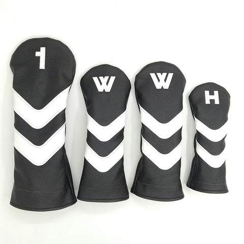 Lesmart PU Leather Vintage Design Golf Head Covers