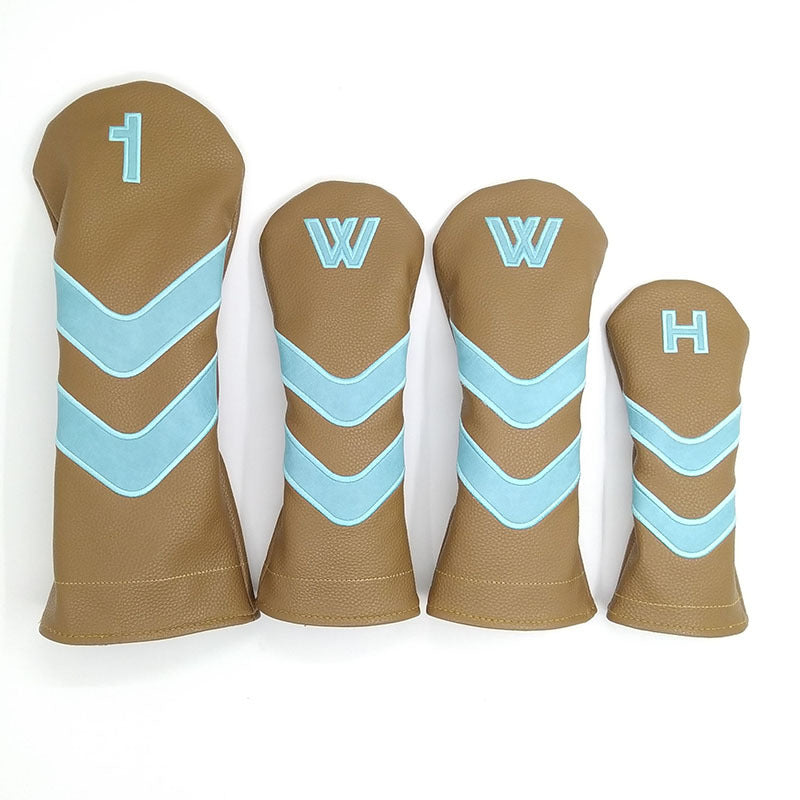 Lesmart PU Leather Vintage Design Golf Head Covers