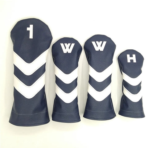 Lesmart PU Leather Vintage Design Golf Head Covers
