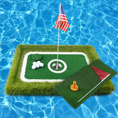 Lesmart White Line Floating Putting Green For Pool - Exclusive Golf Gift Idea