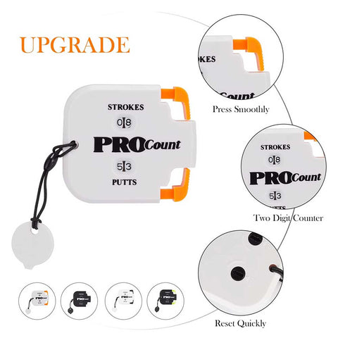Lesmart Portable 2 Digit Golf Stroke Counter