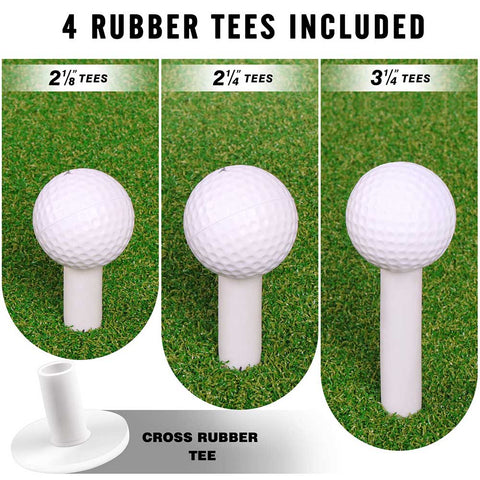 Lesmart Premium Turf Golf Hitting Mats  with Rubber Foam Padding