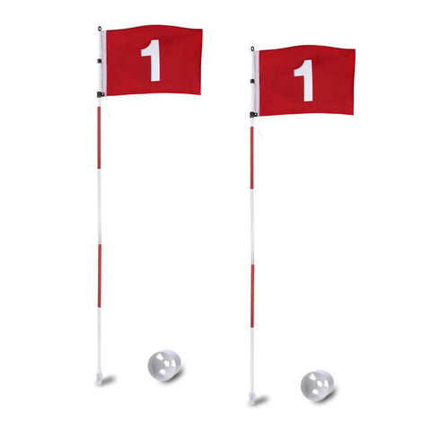 Lesmart Putting Green Flags (with Practice Hole Cup)