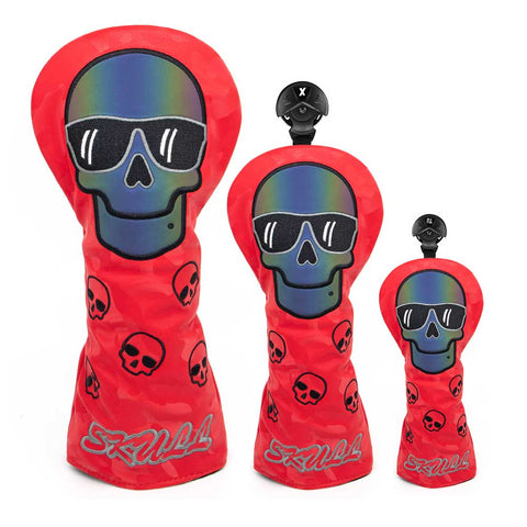 Lesmart Skeleton Leather Golf Club Headcovers with Magnetic