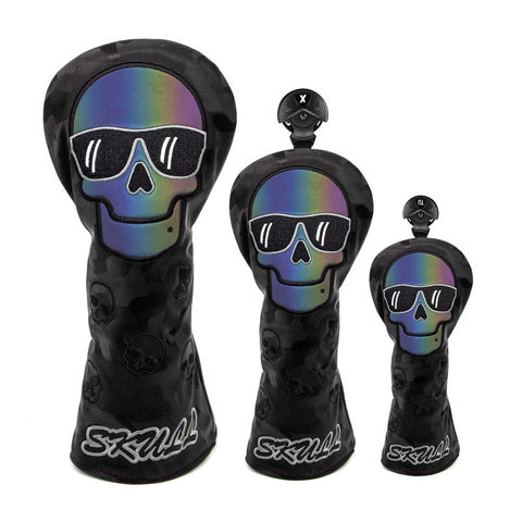 Lesmart Skeleton Leather Golf Club Headcovers with Magnetic