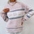 Lesmart Snowflakes Half Turtleneck Christmas Sweater