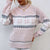 Lesmart Snowflakes Half Turtleneck Christmas Sweater