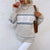 Lesmart Snowflakes Half Turtleneck Christmas Sweater