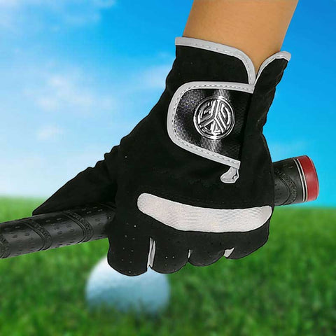 Lesmart Soft Microfiber Cloth Breathable Golf Gloves