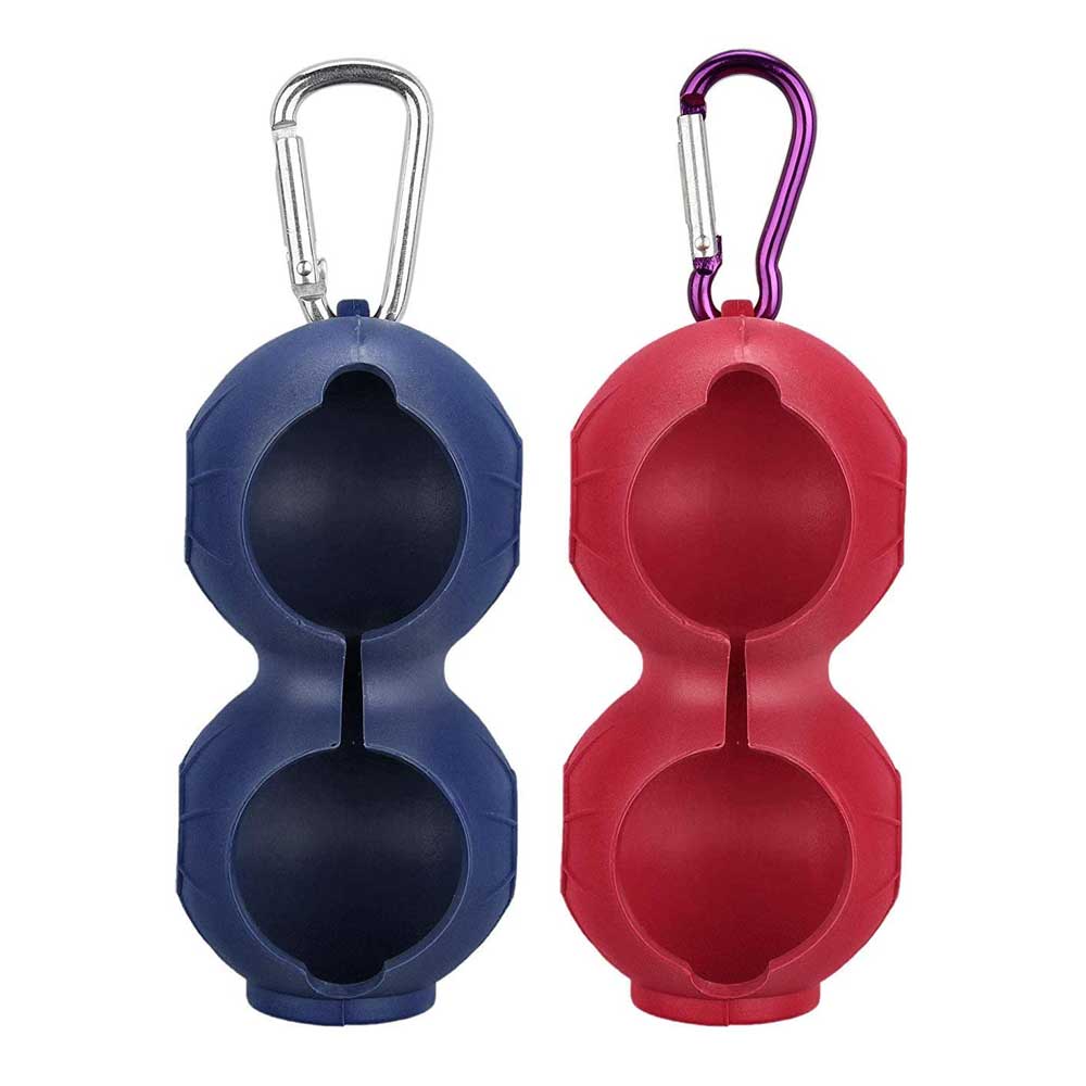 Lesmart Soft Silicone Clip Golf Ball Holder-2 Packs