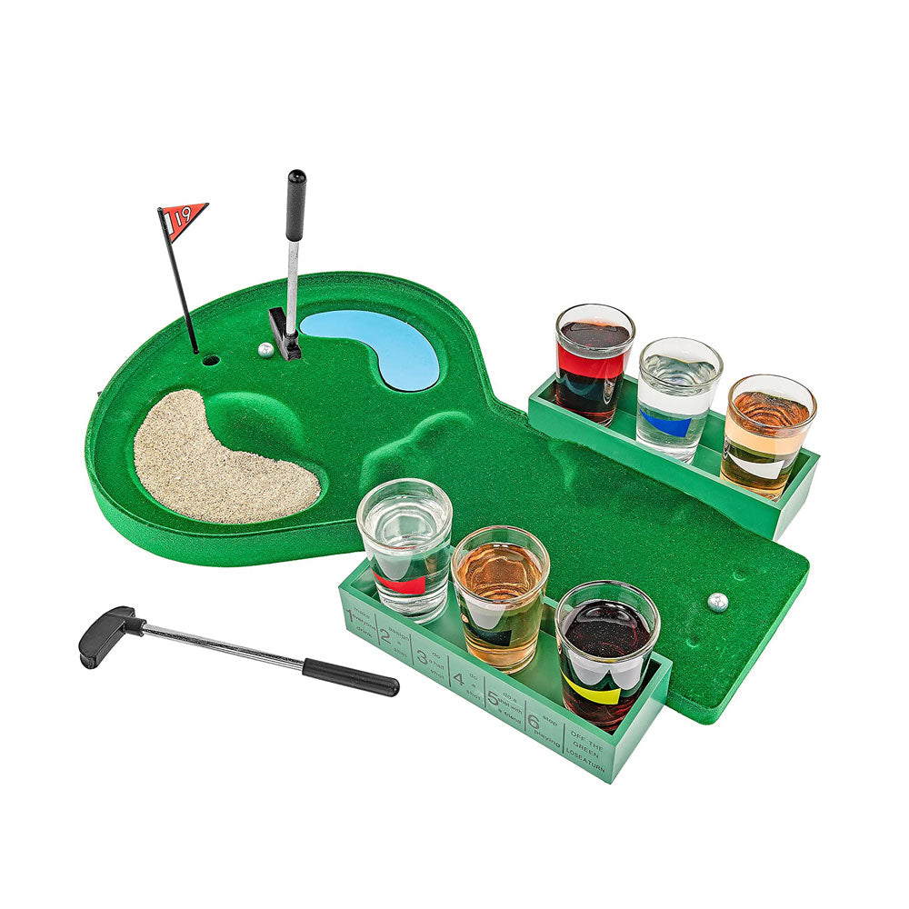 Lesmart Table Golf Shot Glass Drinking Game (Man Dad Fathers Day Gift)