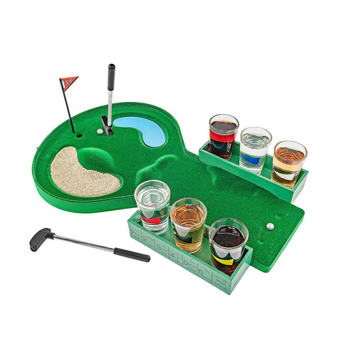 Lesmart Table Golf Shot Glass Drinking Game (Man Dad Fathers Day Gift)