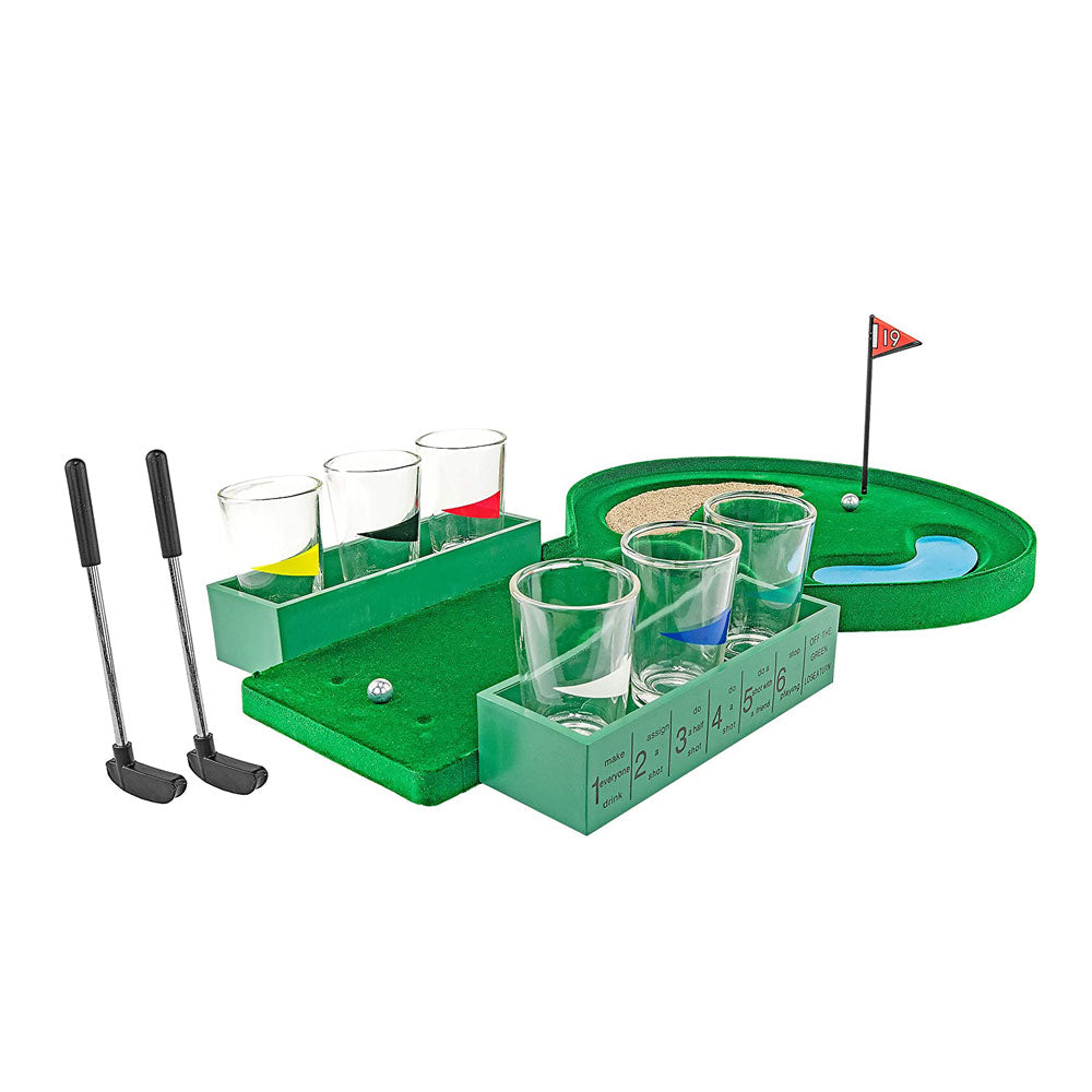 Lesmart Table Golf Shot Glass Drinking Game (Man Dad Fathers Day Gift)