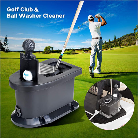 Lesmart Universal Golf Ball Club & Ball Cleaners (Fits EZGO Yamaha Club Car Golf Cart)