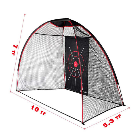 Lesmart Upgraded TEPRO 10' x 7' Golf Hitting Net with Impact Target