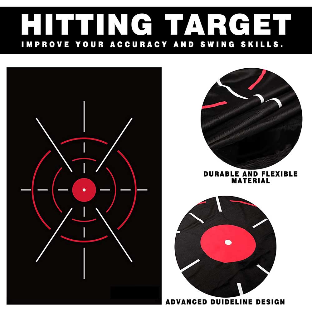 Lesmart Upgraded TEPRO 10' x 7' Golf Hitting Net with Impact Target