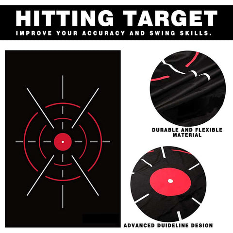Lesmart Upgraded TEPRO 10' x 7' Golf Hitting Net with Impact Target